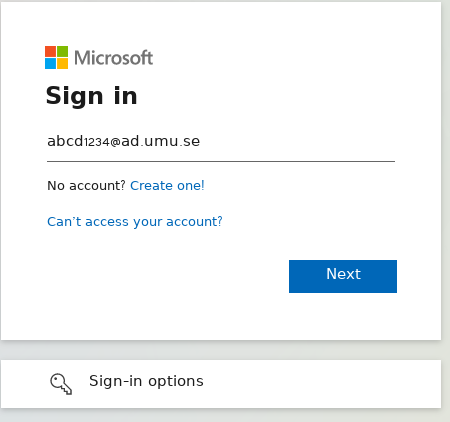 MS Login